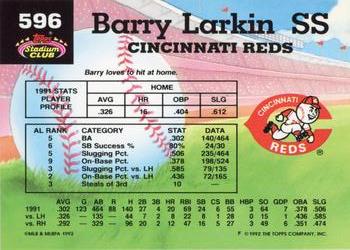 Barry Larkin  baseball card collectible - Main Image 2