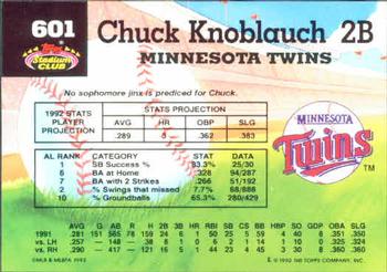 Chuck Knoblauch  baseball card collectible - Main Image 2