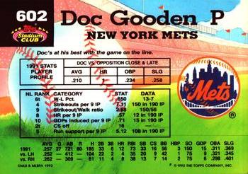 Doc Gooden  baseball card collectible - Main Image 2