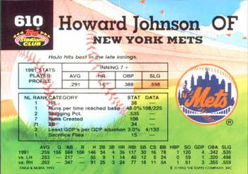 Howard Johnson  baseball card collectible - Main Image 2
