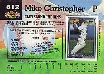 Mike Christopher  baseball card collectible - Main Image 2