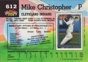 Mike Christopher  baseball card collectible - Main Image 2