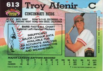 Troy Afenir  baseball card collectible - Main Image 2