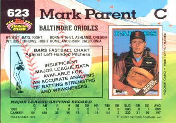 Mark Parent  baseball card collectible - Main Image 2