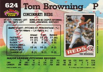 Tom Browning  baseball card collectible - Main Image 2