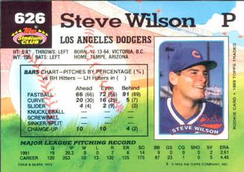 Steve Wilson  baseball card collectible - Main Image 2