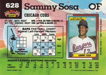 Sammy Sosa  baseball card collectible - Main Image 2