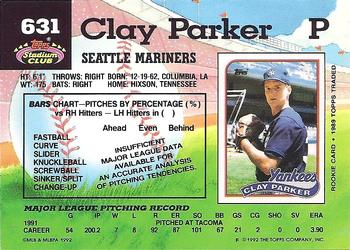 Clay Parker  baseball card collectible - Main Image 2