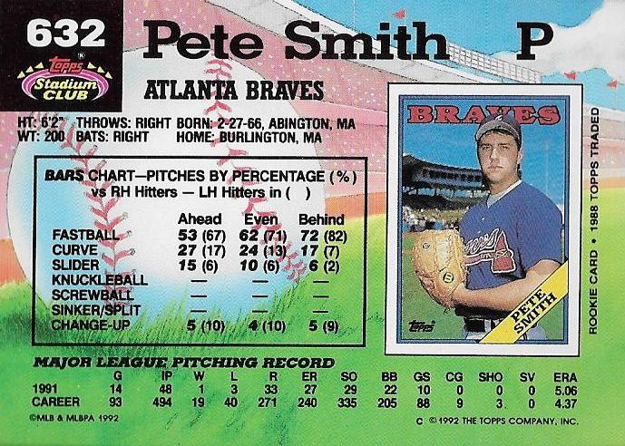 Pete Smith  baseball card collectible - Main Image 2