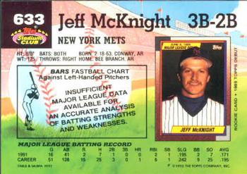 Jeff McKnight  baseball card collectible - Main Image 2