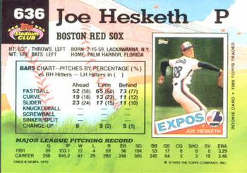 Joe Hesketh  baseball card collectible - Main Image 2