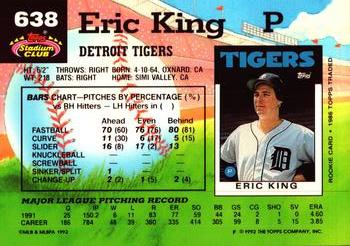 Eric King  baseball card collectible - Main Image 2