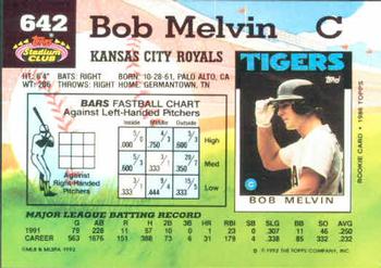 Bob Melvin  baseball card collectible - Main Image 2