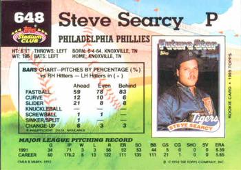 Steve Searcy  baseball card collectible - Main Image 2