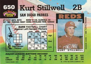 Kurt Stillwell  baseball card collectible - Main Image 2