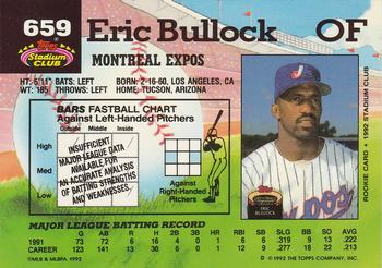 Eric Bullock  baseball card collectible - Main Image 2