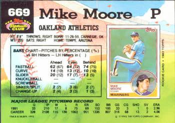 Mike Moore  baseball card collectible - Main Image 2