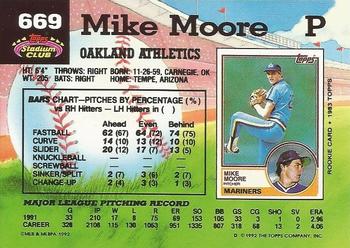 Mike Moore  baseball card collectible - Main Image 2