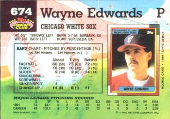 Wayne Edwards  baseball card collectible - Main Image 2