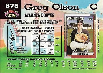 Greg Olson  baseball card collectible - Main Image 2