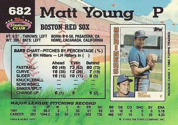 Matt Young  baseball card collectible - Main Image 2