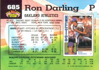 Ron Darling  baseball card collectible - Main Image 2