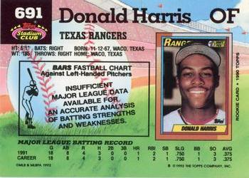 Donald Harris  baseball card collectible - Main Image 2