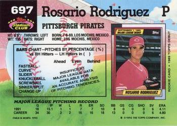 Rosario Rodriguez  baseball card collectible - Main Image 2