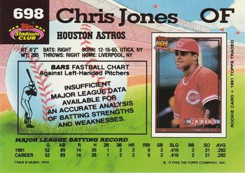 Chris Jones  baseball card collectible - Main Image 2