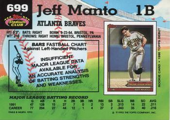 Jeff Manto  baseball card collectible - Main Image 2