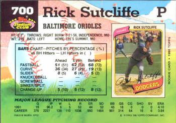 Rick Sutcliffe  baseball card collectible - Main Image 2