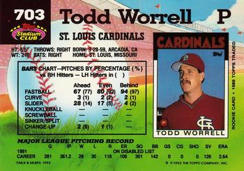 Todd Worrell  baseball card collectible - Main Image 2
