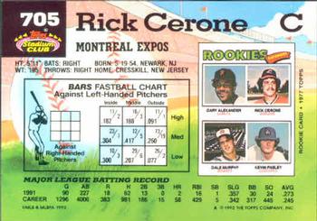 Rick Cerone  baseball card collectible - Main Image 2