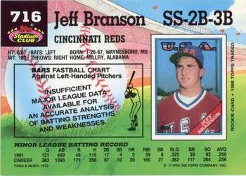 Jeff Branson  baseball card collectible - Main Image 2