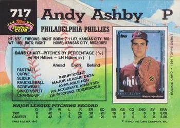 Andy Ashby  baseball card collectible - Main Image 2