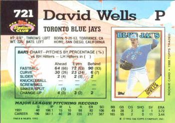 David Wells  baseball card collectible - Main Image 2