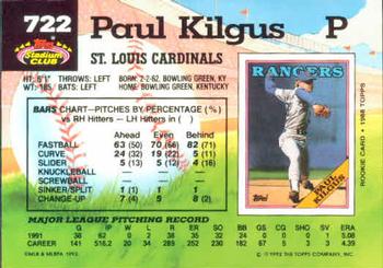 Paul Kilgus  baseball card collectible - Main Image 2