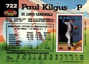 Paul Kilgus  baseball card collectible - Main Image 2
