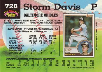Storm Davis  baseball card collectible - Main Image 2