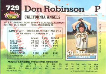 Don Robinson  baseball card collectible - Main Image 2