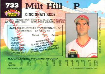 Milt Hill  baseball card collectible - Main Image 2