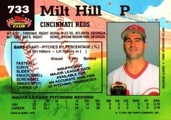 Milt Hill  baseball card collectible - Main Image 2