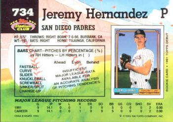 Jeremy Hernandez  baseball card collectible - Main Image 2