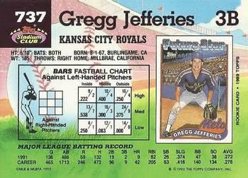 Gregg Jefferies  baseball card collectible - Main Image 2
