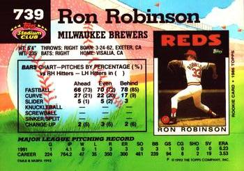 Ron Robinson  baseball card collectible - Main Image 2