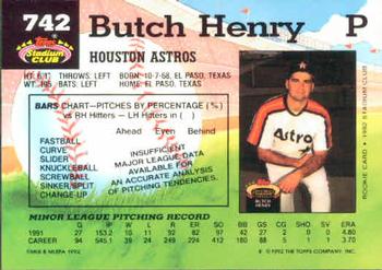 Butch Henry  baseball card collectible - Main Image 2