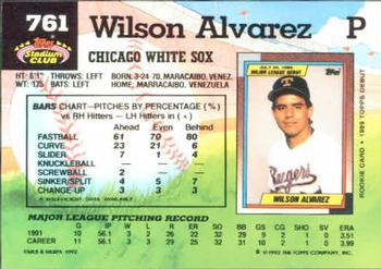Wilson Alvarez  baseball card collectible - Main Image 2