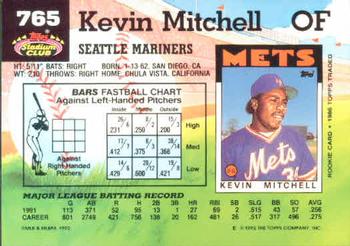 Kevin Mitchell  baseball card collectible - Main Image 2