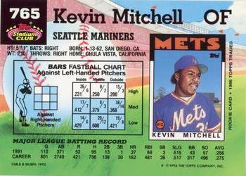 Kevin Mitchell  baseball card collectible - Main Image 2