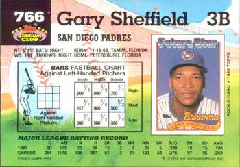 Gary Sheffield  baseball card collectible - Main Image 2